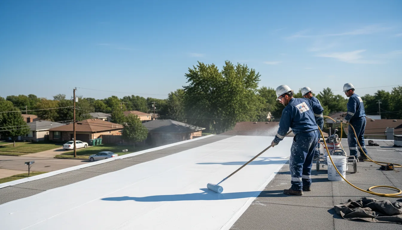 Commercial roof coating in Sesser, IL near me